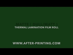 Film di laminazione termica opaco, rotolo di laminazione opaco, film di laminazione di finitura opaca, laminatura termica BOPP