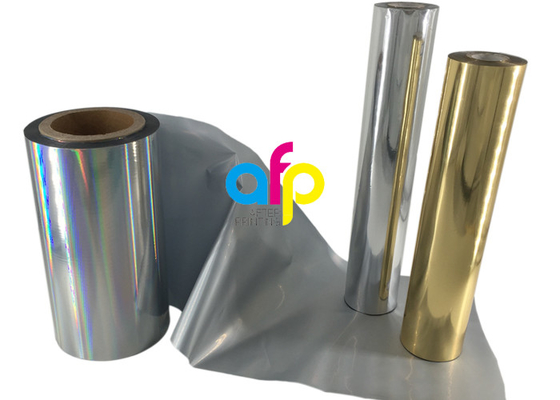 Rotolo di film olografico cartone/della carta, argento metallizzato/stagnola calda dell'oro