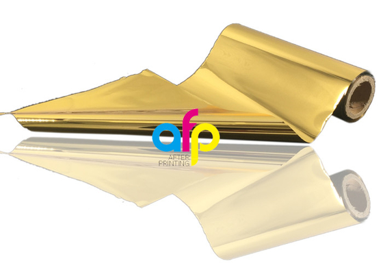 Stagnola di oro di timbratura calda di entrambi i lati, stagnola del trasferimento di calore di dimensione di 120m * di 640mm
