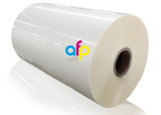Film di rotolo di laminazione lucido, 24 film della laminazione del micron BOPP rotolo di 3000m * di 445mm