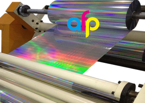 Film metallizzato stampato di plastica della laminazione termica olografica del laser per l'imballaggio del regalo