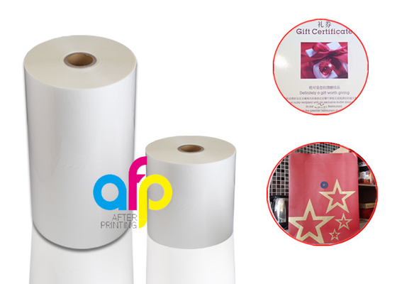 Laminazione opaca del film dell'alto grado, film termico bianco di Bopp per carta/cartone